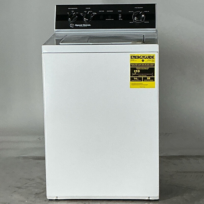 Speed Queen TR3 26 in. 3.2 cu. ft. Top Load Washer with Agitator & Perfect Wash - White (Open Box Excellent Condition), , hires