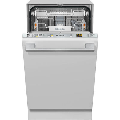 Miele 18 in. Built-In Dishwasher with Top Control, 44 dBA Sound Level, 10 Place Settings, 5 Wash Cycles & Sanitize Cycle - Custom Panel Ready | G5482SCVI
