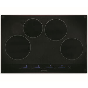 Viking Virtuoso 30 in. Induction Cooktop with 4 Smoothtop Burners - Black, , hires
