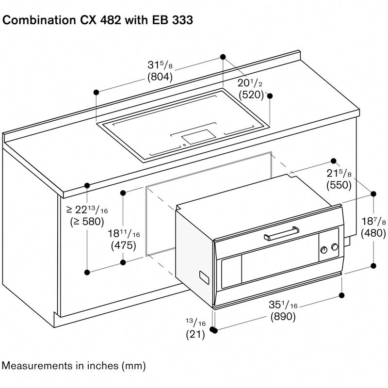 Gaggenau Vario 400 Series 30 in. 1-Burner Smart Induction Cooktop with Simmer Burner & Power Burner - Stainless Steel, , hires