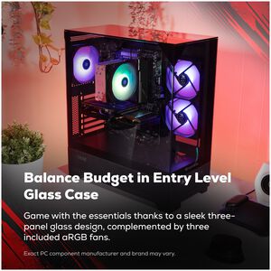 iBUYPOWER Element SE Gaming Desktop with AMD Ryzen 5 5500, 3.6 GHz, 6-Core CPU, NVIDIA GeForce RTX 3050, 6GB VRAM GPU, 16 GB RAM, 1 TB SSD & Windows 11 Home - Black, , hires