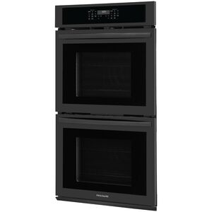 Frigidaire 27 in. 7.6 cu. ft. Top Control Electric Double Wall Oven with Standard Convection - Black, , hires