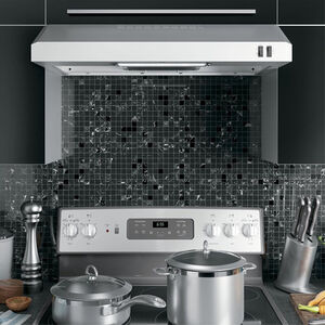 GE 30 in. Convertible Standard Style Range Hood with 200 CFM, 2 Fan Speeds & 1 Incandescent Light - Stainless Steel, , hires