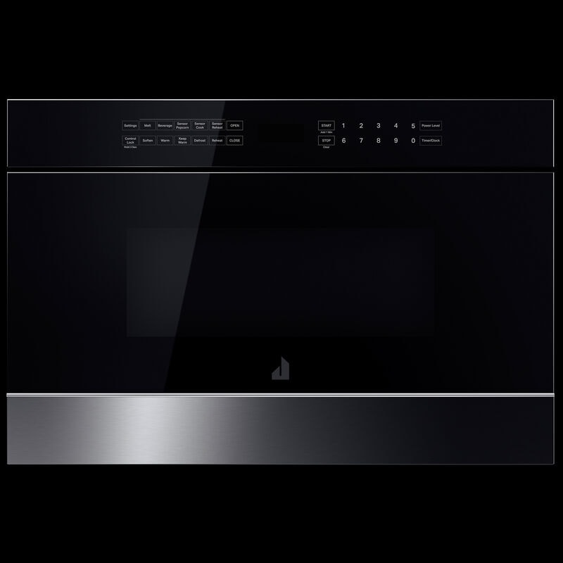 JennAir Noir 24 in. 1.2 cu. ft. 950W Drawer Microwave with Sensor Cooking - Floating Glass Black, , hires