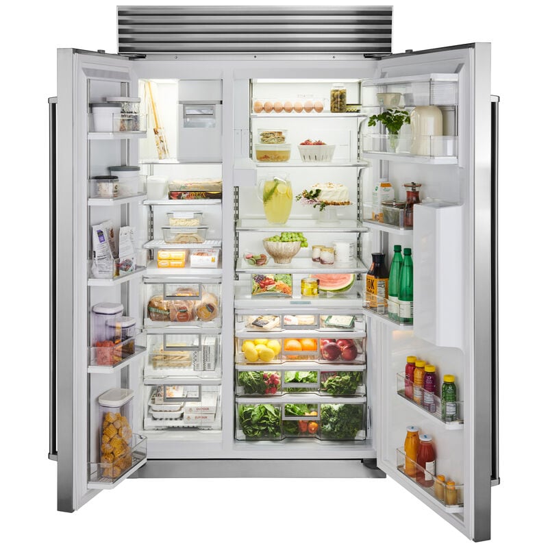 Sub-Zero Classic 48 in. 28.4 cu. ft. Built-In Smart Counter Depth Side-by-Side Refrigerator with Ice & Water Dispenser - Custom Panel Ready, , hires