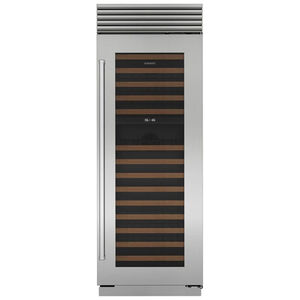 Sub-Zero 30 in. Full-Size Built-In Smart Wine Cooler with 146 Bottle Capacity, Dual Temperature Zones & Digital Control - Stainless Steel, , hires