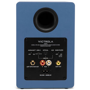 Victrola Tempo Bluetooth Bookshelf Speakers - Blue, , hires