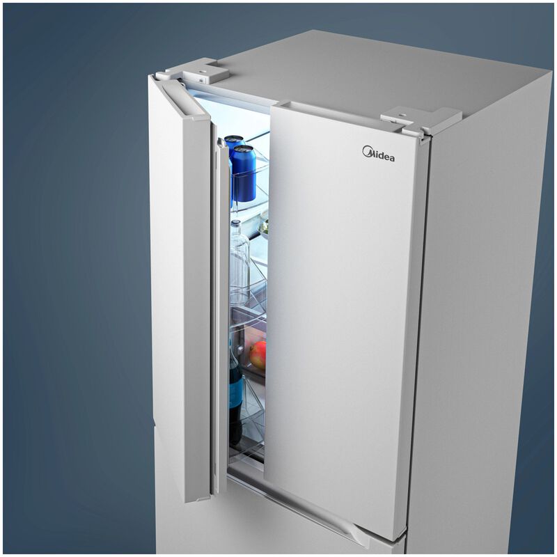 Midea 30 in. 18.4 cu. ft. French Door Refrigerator - White, White, hires