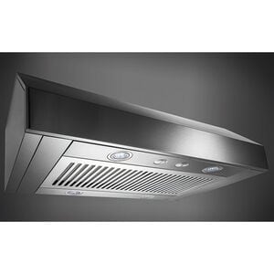 Frigidaire Professional 36 in. Ducted Canopy Pro Style Style Range Hood with 400 CFM, 3 Fan Speeds & 4 LED Lights - Stainless Steel, , hires