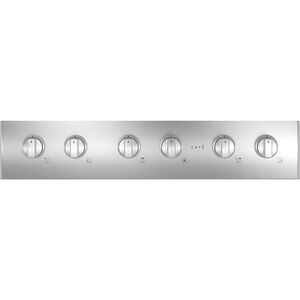Cafe 36 in. 6-Burner Natural Gas Rangetop with Simmer Burner & Power Burner - Stainless Steel, Stainless Steel, hires