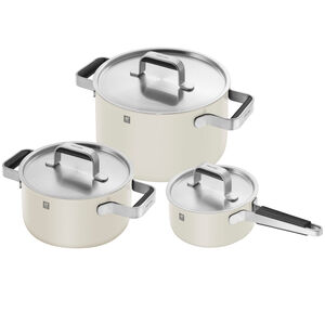 ZWILLING Pure 8-pc Stainless Steel Cookware Set - Ivory, Ivory, hires