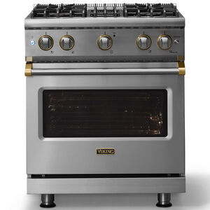 Viking 5 Series 30 in. 4.0 cu. ft. Standard Convection Gas Range with 4 Sealed Burners - Stainless Steel, , hires