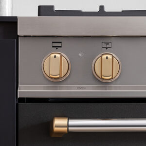 Bertazzoni Master Series Induction Range 11 Knob Decor Set - Gold