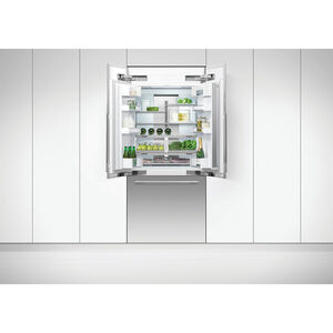 Fisher & Paykel Series-7 Integrated 36 in. 17.0 cu. ft. Built-In Counter Depth French Door Refrigerator with Water Dispenser - Custom Panel Ready, , hires