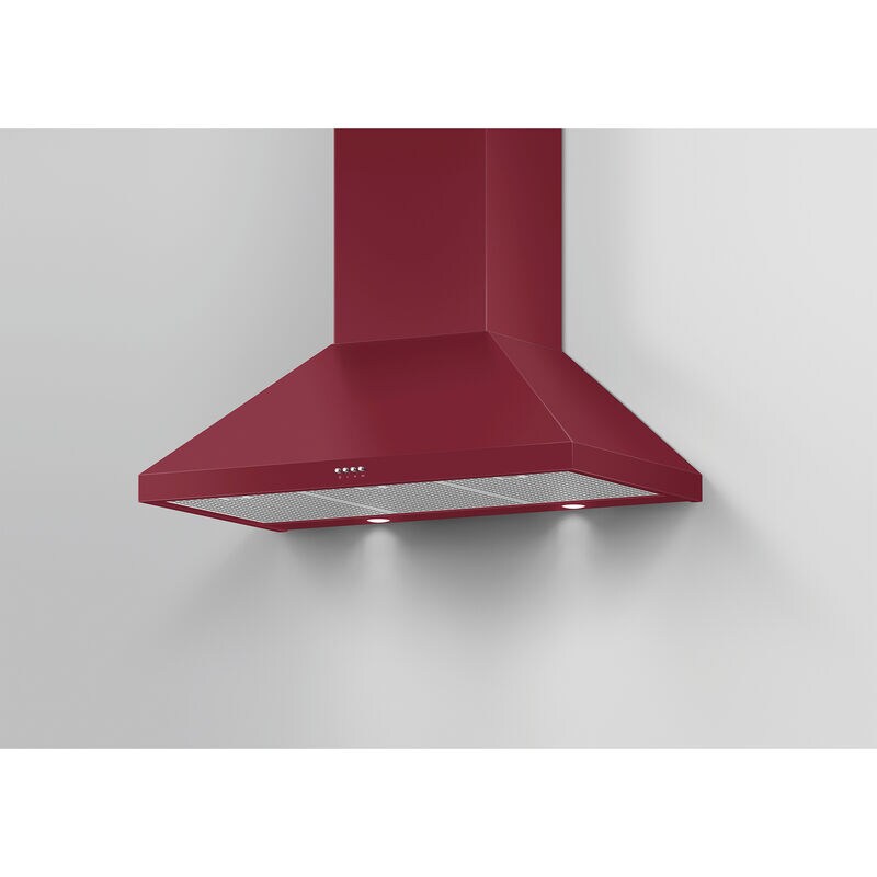 Fisher & Paykel Series 7 36 in. Convertible Chimney Style Range Hood with 600 CFM, 3 Fan Speeds & 2 LED Lights - Red, , hires
