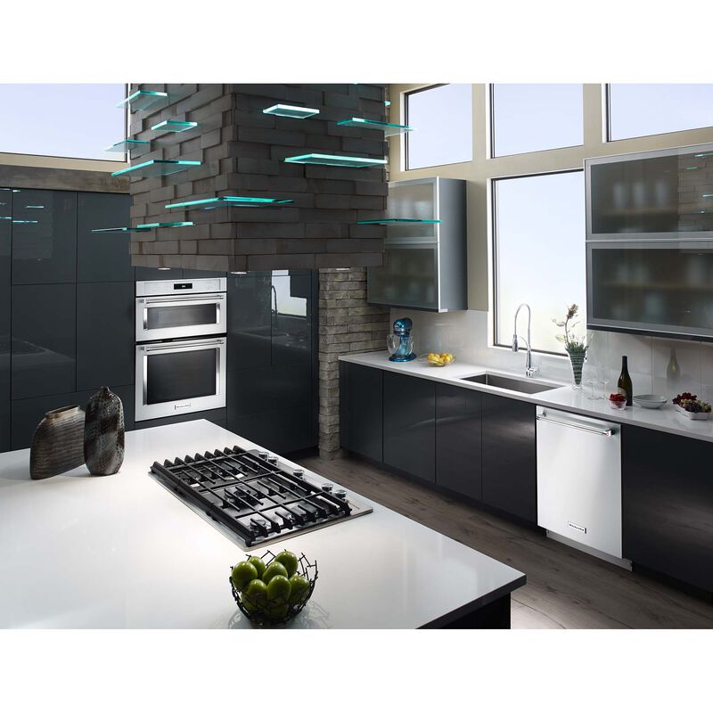 KitchenAid 30 in. 5-Burner Natural Gas Cooktop with Griddle, Simmer Burner & Power Burner - Stainless Steel, , hires