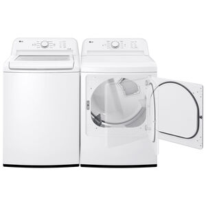 LG 27 in. 4.3 cu. ft. Top Load Washer with True Balance Anti-Vibration System & SlamProof Glass Lid - White, , hires