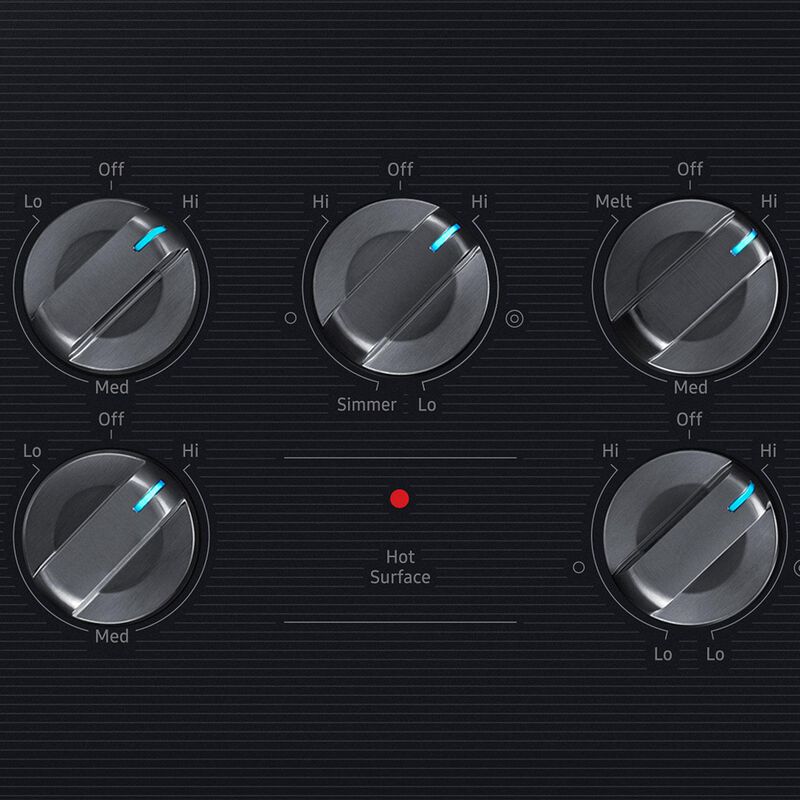 Samsung 30 in. 5-Burner Smart Electric Cooktop with Simmer Burner & Power Burner - Black, , hires