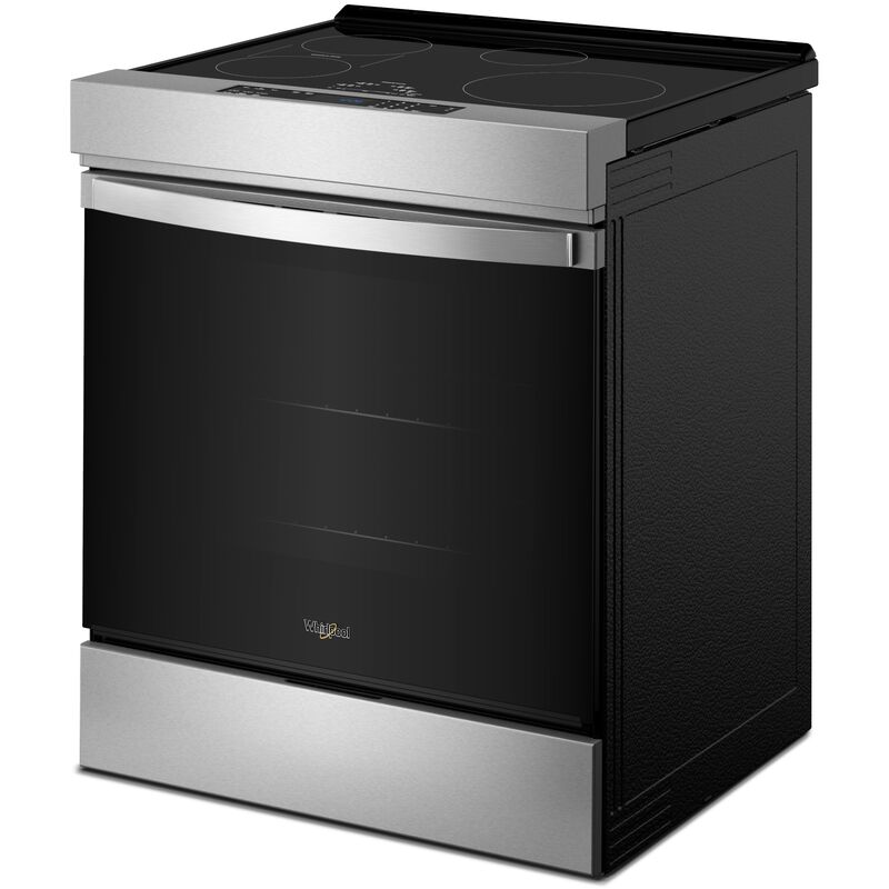 Whirlpool 30 in. 6.4 cu. ft. Air-Fry True European Convection Slide-In Electric Range with 4 Induction Burners - Fingerprint Resistant Stainless Steel, , hires