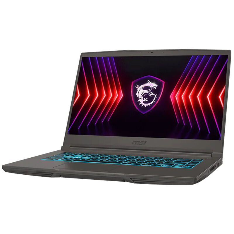 MSI Thin A15 B7V Laptop AMD Ryzen 5 7535HS 16GB RAM 512GB SSD, NVIDIA GeForce RTX 4060 Graphics in Black, , hires