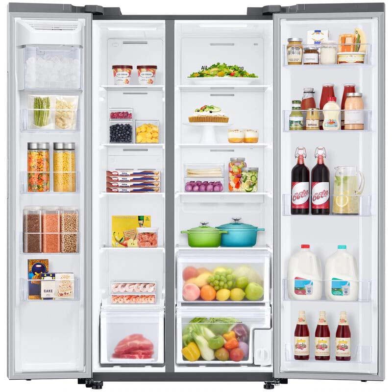 Samsung 36 in. 22.6 cu. ft. Smart Counter Depth Side-by-Side Refrigerator - Fingerprint Resistant Stainless Steel, Fingerprint Resistant Stainless, hires