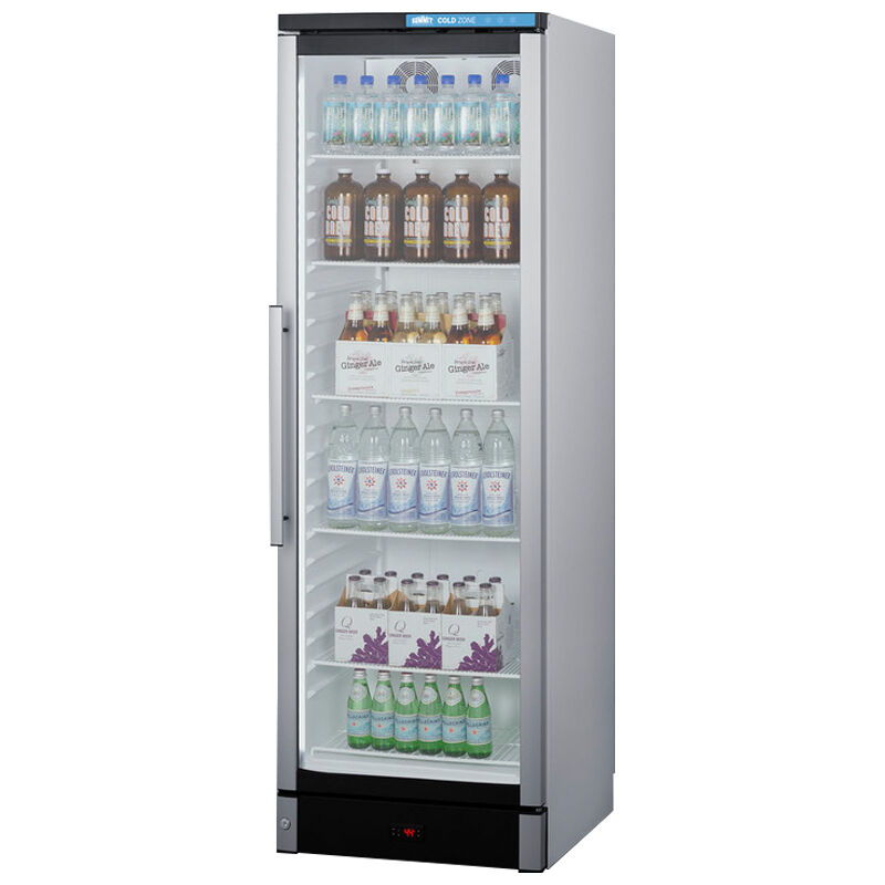 Summit 24 in. 12.4 cu. ft. Beverage Center with Removable Shelves & Digital Control - Stainless Steel, , hires