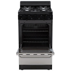 Premier 20 in. 2.4 cu. ft. Gas Range with Open Burners - Stainless Steel, , hires