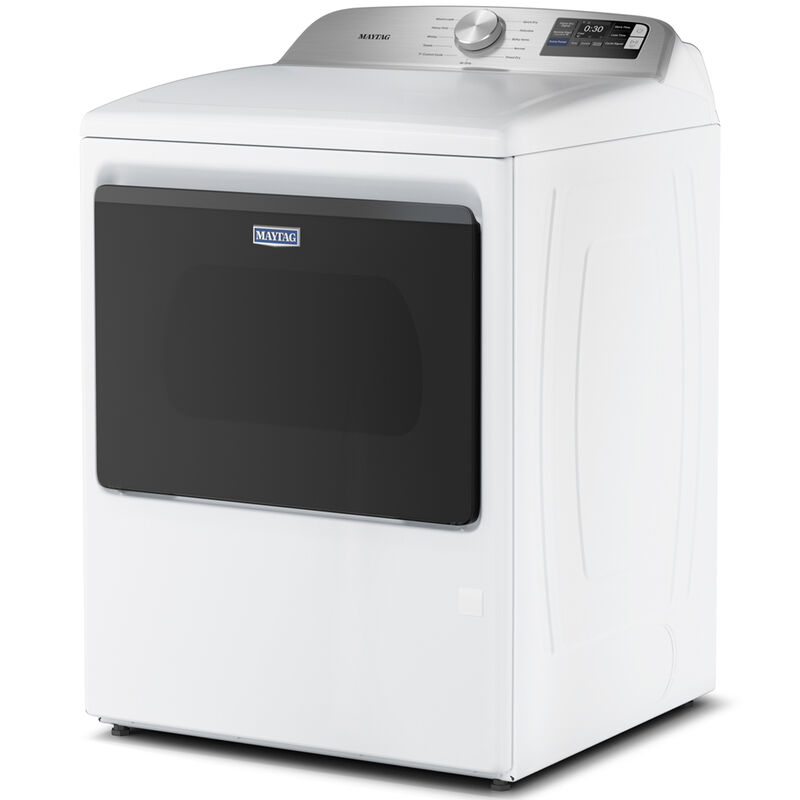 Maytag 27 in. 7.4 cu. ft. Smart Electric Dryer with Extra Power, Sensor Dry & Steam Cycle - White, White, hires