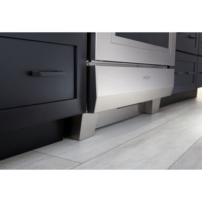 Wolf 4" Stainless Steel Front Leg Extension Covers for Dual Fuel Ranges and Induction Ranges | 9022608