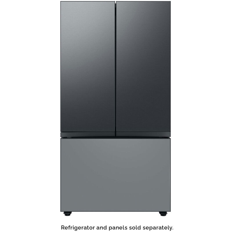 Samsung BESPOKE 3-Door French Door Top Panel for Refrigerators - Matte Black Steel, , hires