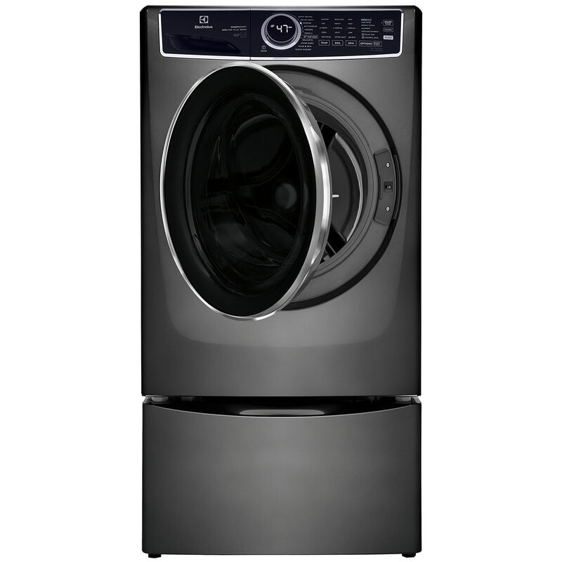 Electrolux 600 Series 27 in. 4.5 cu. ft. Stackable Front Load Washer with Perfect Steam, LuxCare Plus Wash System & SmartBoost -Titanium, Titanium, hires