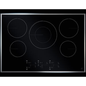 JennAir Lustre Stainless 30 in. 5-Burner Induction Cooktop with Power Burner - Stainless Steel, , hires