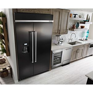 KitchenAid 18 in. Built-In Undercounter Ice Maker with 35 lb. Ice Storage, Auto-Defrost & Digital Control - Stainless Steel with PrintShield Finish, , hires
