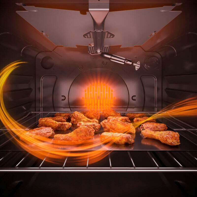 GE 30 in. 5.6 cu. ft. Smart Air Fry Convection Oven SlideIn Gas Range