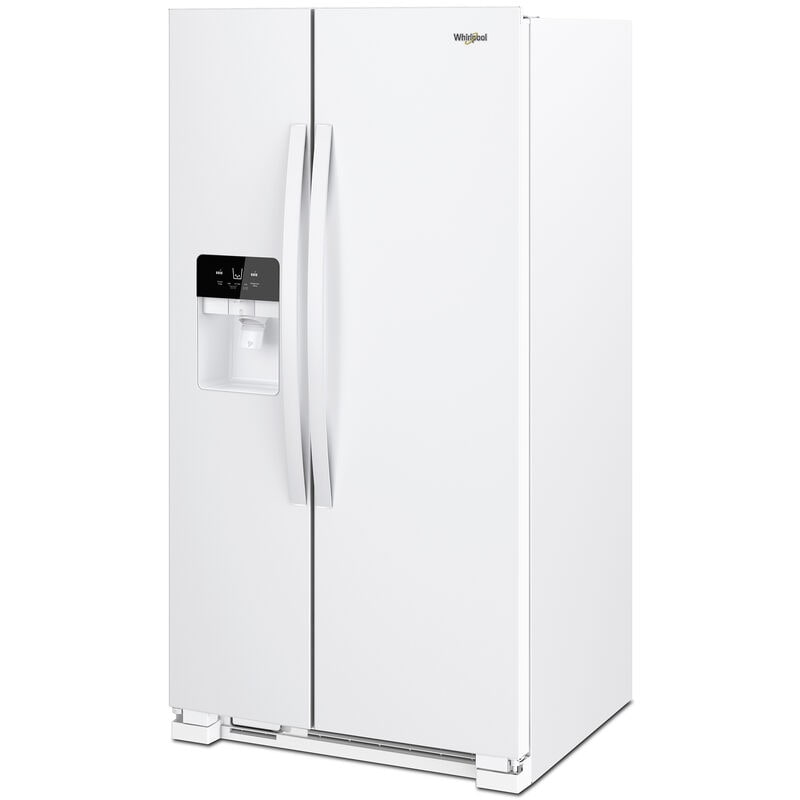 Whirlpool 33 in. 21.4 cu. ft. Side by Side Refrigerator with Ice & Water Dispenser - White, White, hires