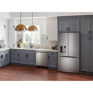 LG 24 in. Top Control Flush-Mount Smart Dishwasher with 42 dBA Sound Level, 3rd-Rack & Dynamic Heat Dry with AutoVent Dry - PrintProof Stainless Steel, , hires