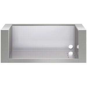 Wolf 13 in. Natural Gas Single Side Burner - Stainless Steel, , hires