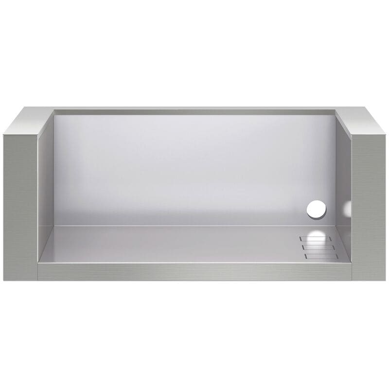 Wolf 13 in. Natural Gas Single Side Burner - Stainless Steel, , hires