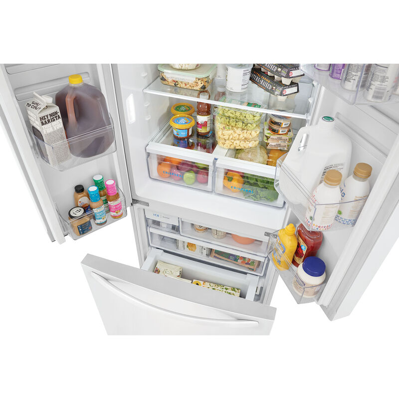 Frigidaire 32 in. 17.6 cu. ft. Counter Depth French Door Refrigerator with Ice Maker - White, , hires