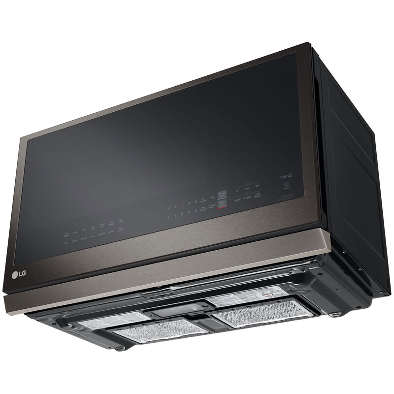 LG 30 in. 2.1 cu. ft. 1050W Smart Over-the-Range Microwave with 400 CFM & Sensor Cooking - PrintProof Black Stainless Steel, PrintProof Black Stainless Steel, hires