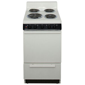 Premier 20 in. 2.4 cu. ft. Electric Range with Coil Burners - Bisque, Bisque, hires