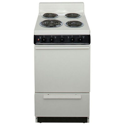 Premier 20 in. 2.4 cu. ft. Oven Freestanding Electric Range with 4 Coil Burners - Bisque | EAK100T