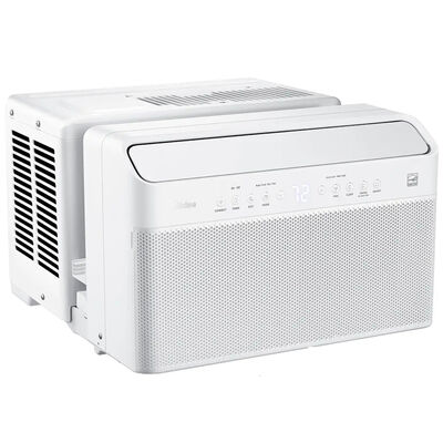 Midea 12,000 BTU 115V U-Shaped Smart Energy Star Window Air Conditioner with Inverter, 3 Fan Speeds, Sleep Mode & Remote Control - White | MAW12W1QWT
