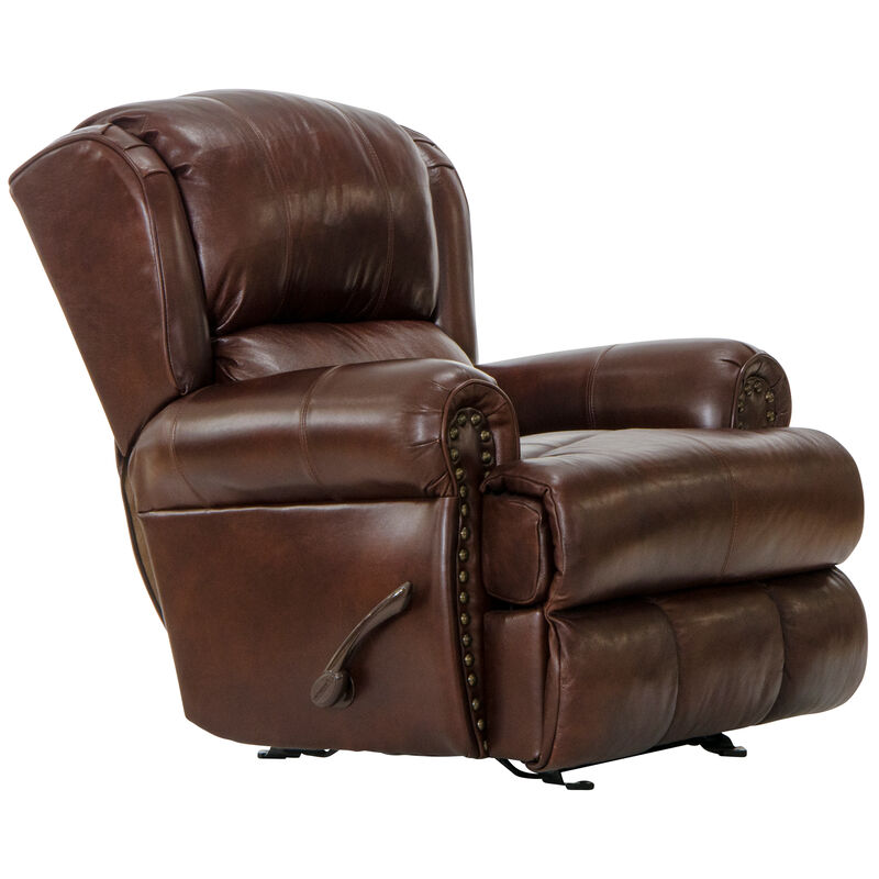 Catnapper Duncan Manual Glider Recliner - Walnut, Walnut, hires
