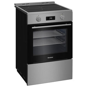 Blomberg 24 in. 2.5 cu. ft. True European Convection Electric Range with 3 Induction Burners - Stainless Steel, , hires