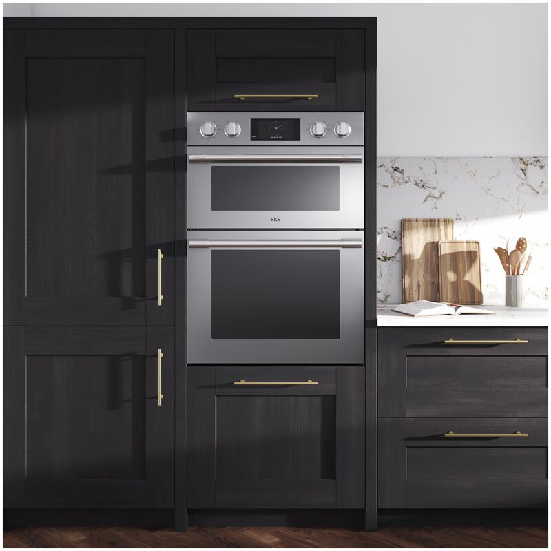 SKS 30 in. 6.4 cu. ft. Smart Speed/ Steam Electric Microwave/Wall Oven Combo with True European Convection & Sensor Cooking - Stainless Steel, , hires