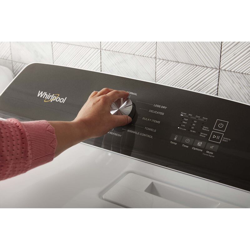 Whirlpool 29 in. 7.0 cu. ft. Electric Dryer with Moisture Sensing Dryer & Steam Cycle - White, , hires