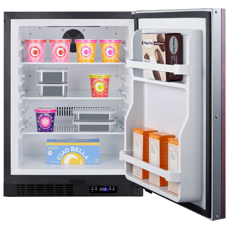 Summit 24 in. 4.0 cu. ft. Built-in Frost Free Compact Upright