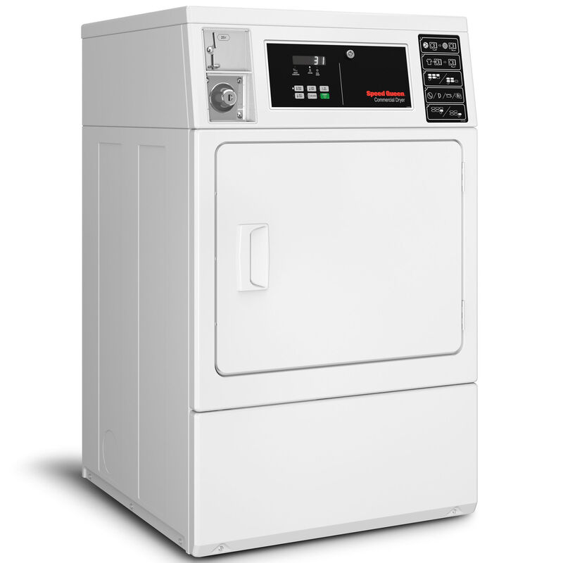 Speed Queen DV6 27 in. 7.0 cu. ft. Commercial Gas Dryer - White, , hires