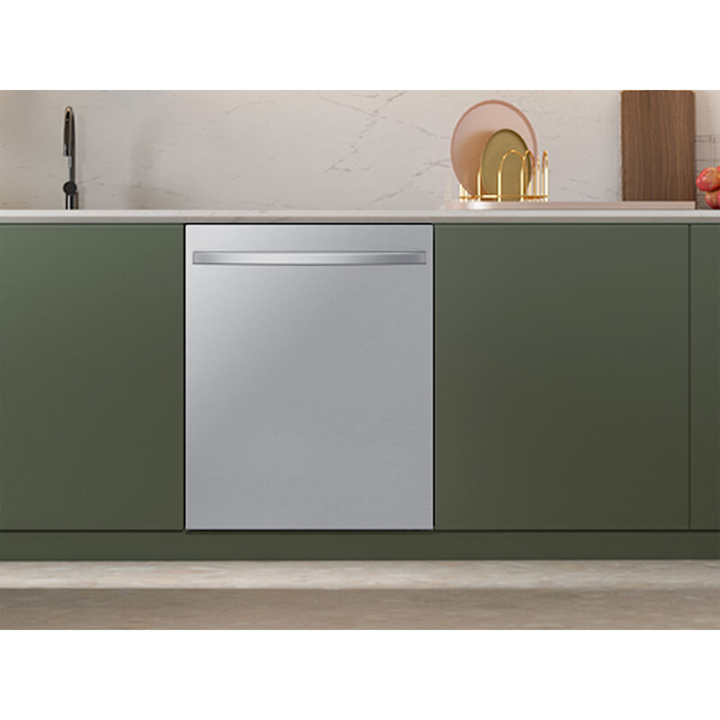 Samsung 24 in. Smart Built-In Dishwasher with Top Control, 46 dBA Sound Level, 15 Place Settings, 7 Wash Cycles & Sanitize Cycle - Stainless Steel, , hires